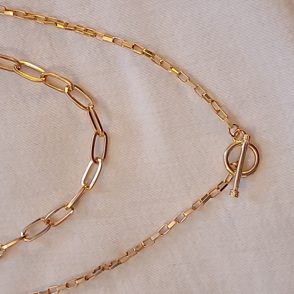 Costume Gold Double Adjustable Necklace
